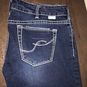 Silver Capri Jeans Suki